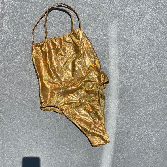 American Apparel Other - Gold one piece swim suit